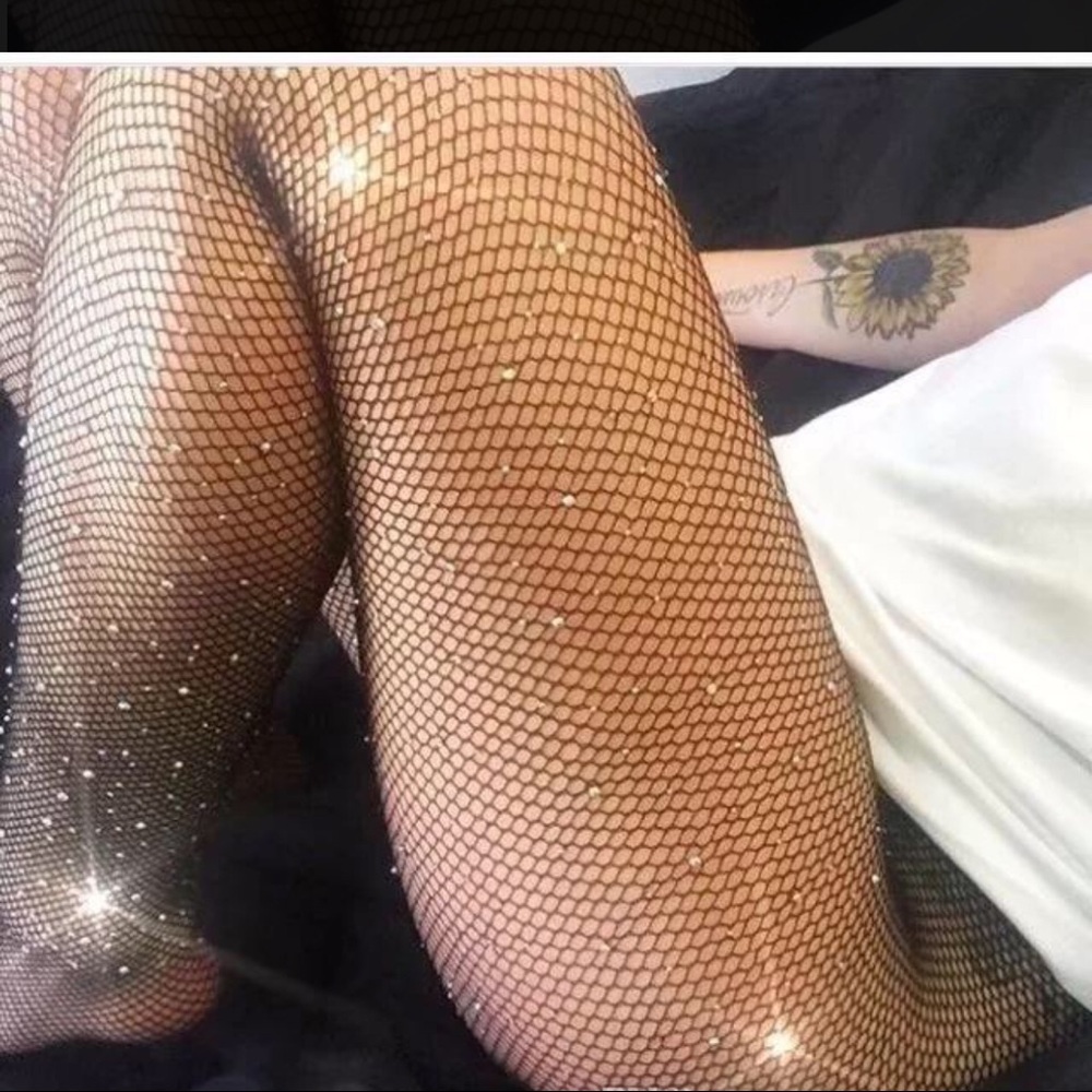 Rhinestone sexy pantyhose